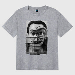 Футболка оверсайз женская Абстракция Дали, цвет: меланж