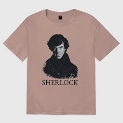 Футболка оверсайз женская Sherlock Art, цвет: пыльно-розовый