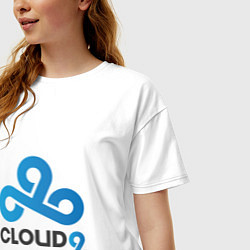 Футболка оверсайз женская Cloud9, цвет: белый — фото 2