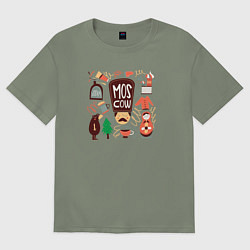 Футболка оверсайз женская Moscow Pack, цвет: авокадо