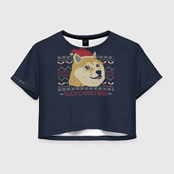 Женский топ Doge Such Christmas