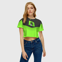 Футболка 3D укороченная женская FlipSid3 Uniform, цвет: 3D-принт — фото 2