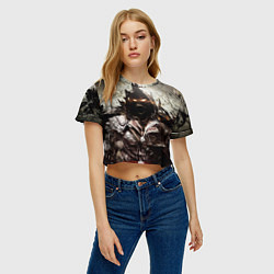 Футболка 3D укороченная женская Disturbed: Madness, цвет: 3D-принт — фото 2