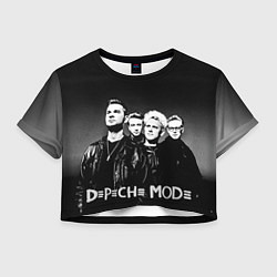 Футболка 3D укороченная женская Depeche Mode: mono, цвет: 3D-принт