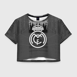 Женский топ FC Real Madrid: Grey Abstract