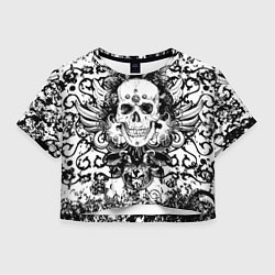 Женский топ Grunge Skull