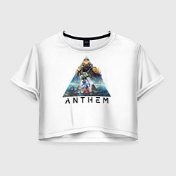 Футболка 3D укороченная женская ANTHEM Planet, цвет: 3D-принт