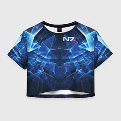 Женский топ Mass Effect: Blue Armor N7