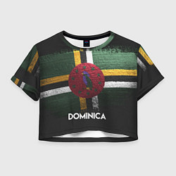 Футболка 3D укороченная женская Dominica Style, цвет: 3D-принт