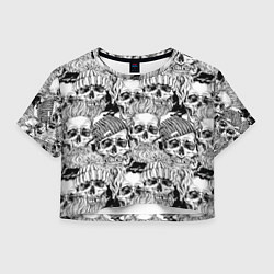 Женский топ Hipster skulls