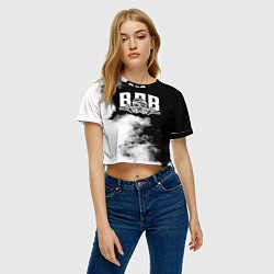 Футболка 3D укороченная женская ВДВ, цвет: 3D-принт — фото 2