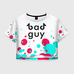 Футболка 3D укороченная женская ТИК ТОК, цвет: 3D-принт