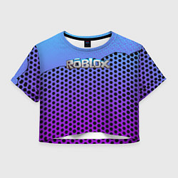 Футболка 3D укороченная женская Roblox Gradient Pattern, цвет: 3D-принт