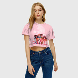 Футболка 3D укороченная женская PINK SAILOR MOON, цвет: 3D-принт — фото 2