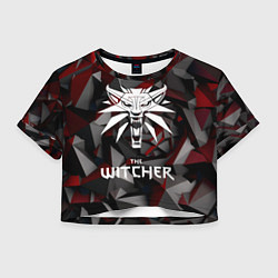 Футболка 3D укороченная женская The Witcher, цвет: 3D-принт