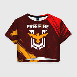 Футболка 3D укороченная женская FREE FIRE ФРИ ФАЕР, цвет: 3D-принт