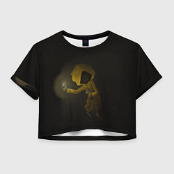 Футболка 3D укороченная женская Little Nightmares В Темноте, цвет: 3D-принт