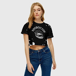 Футболка 3D укороченная женская Кровосток Маршрутка, цвет: 3D-принт — фото 2