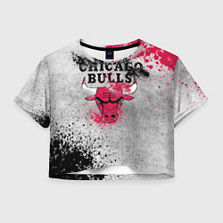 Футболка 3D укороченная женская CHICAGO BULLS 8, цвет: 3D-принт