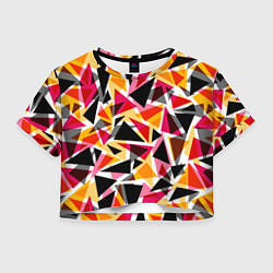 Женский топ Разноцветные треугольники
