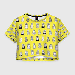 Футболка 3D укороченная женская Я, Цусима, цвет: 3D-принт