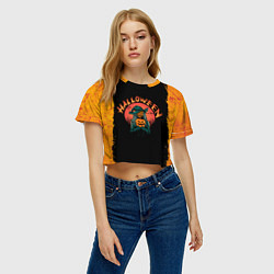 Футболка 3D укороченная женская СТАРАЯ ВЕДЬМА THE OLD WITCH, цвет: 3D-принт — фото 2