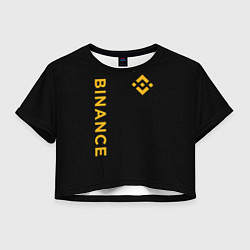 Женский топ БИНАНС ЛОГО КАРБОН BINANCE LOGO