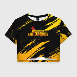 Футболка 3D укороченная женская Playerunknowns Battlegrounds: Петух, цвет: 3D-принт