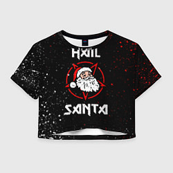 Женский топ ГРЕШНЫЙ САНТА КЛАУС, БРЫЗГИ КРАСОК