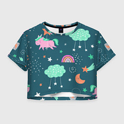 Женский топ Летающий единорог