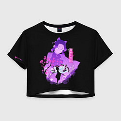 Женский топ Шинобу Кочо силуэт Клинок рассекающего демонов