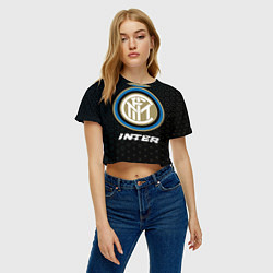 Футболка 3D укороченная женская INTER Inter - Графика, цвет: 3D-принт — фото 2