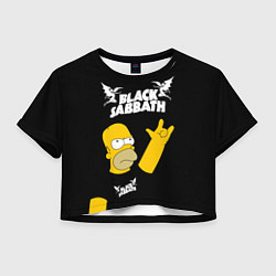 Женский топ Black Sabbath Гомер Симпсон Simpsons