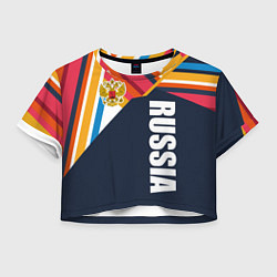 Женский топ RUSSIA - RETRO COLORS