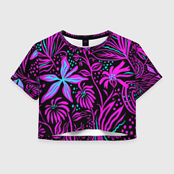 Женский топ Purple flowers pattern