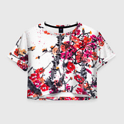 Женский топ Живописная ветка сакуры