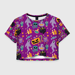 Женский топ Happy Halloween - holiday pattern