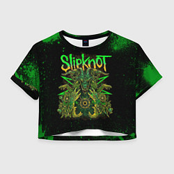 Женский топ Slipknot green satan