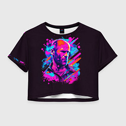 Женский топ Jason Statham - pop art