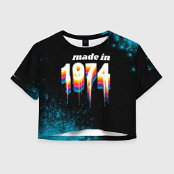 Женский топ Made in 1974: liquid art