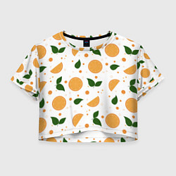 Женский топ Апельсины с листьями
