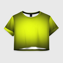 Женский топ Кислотный желтый с градиентом