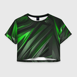 Женский топ Green black abstract