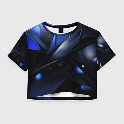Женский топ Blue black background