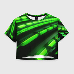 Женский топ Green neon abstract