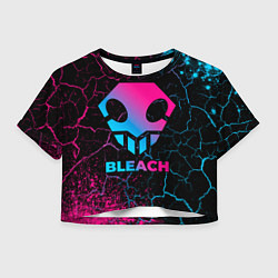 Футболка 3D укороченная женская Bleach - neon gradient, цвет: 3D-принт