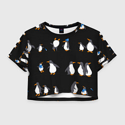 Женский топ Веселая семья пингвинов