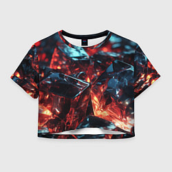 Женский топ Прозрачные абстрактные камни