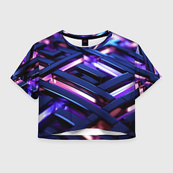 Женский топ Фиолетовые неоновые конструкции