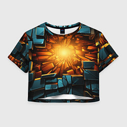 Женский топ Геометрическая огненная яма иллюзия